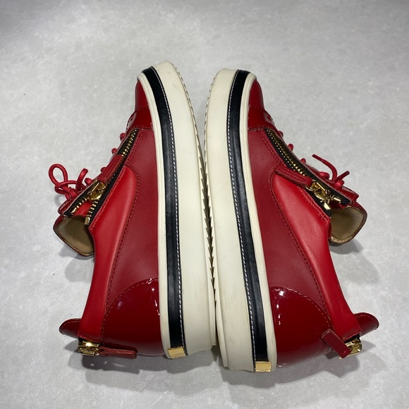 GIUSEPPE ZANOTTI #39159 Black Leather Sneakers Size 8 ⭐️⭐️⭐️⭐️⭐️ - Picture 7 of 17